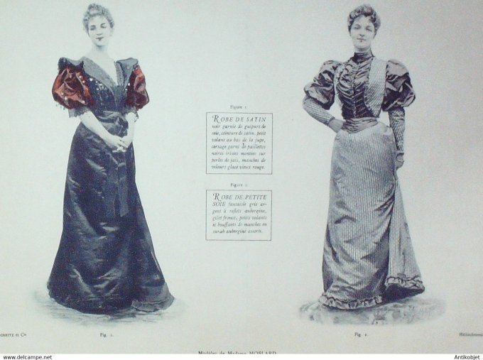La Mode pratique 1893 # 06 Robes satin et soie