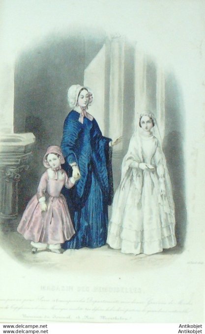 Gravure de mode Magasin des demoiselles 1846 n° 4