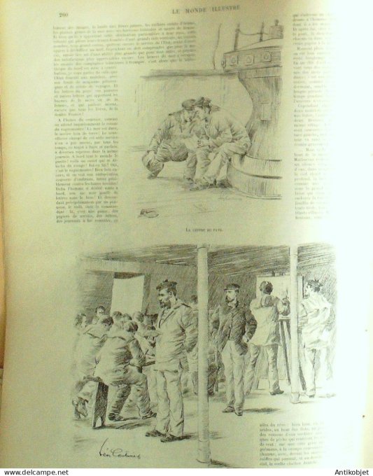 Le Monde illustré 1892 n°1856 Inde Bénarès Dahomey Kesounou Dangbo Takou Hongrie Budapest