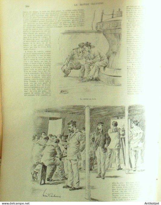 Le Monde illustré 1892 n°1856 Inde Bénarès Dahomey Kesounou Dangbo Takou Hongrie Budapest