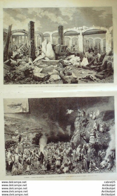 Le Monde illustré 1874 n°900 Espagne Muro Belgique Bruxelles Saxe Cobourg Neuilly (92) Algérie Invas