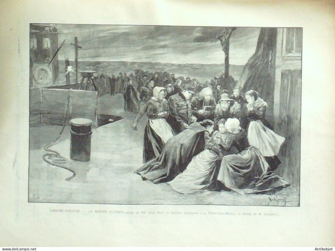 Le Monde illustré 1892 n°1856 Inde Bénarès Dahomey Kesounou Dangbo Takou Hongrie Budapest