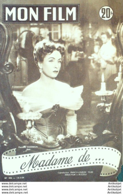 Madame De Danielle Darrieux Charles Boyer Vittorio de Sica