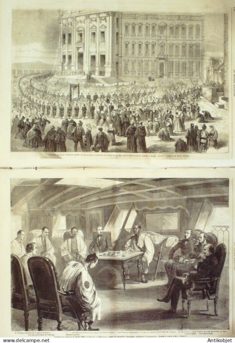 Le Monde illustré 1863 n°337 Inde Kachmyr Biarritz (64) Rome St-Jean- de Latran