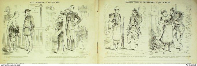 La Caricature 1881 #  73 Château de Pierrefonds Robida Barret Trock Draner
