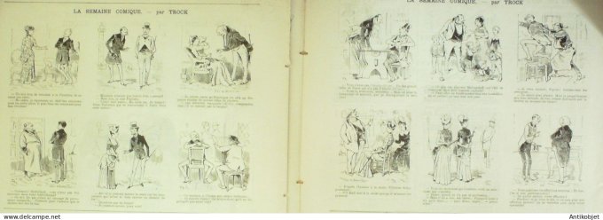 La Caricature 1885 #289 Esprit de corps Balthazar manqué Caran d'Ache Gino Wolf par Luque