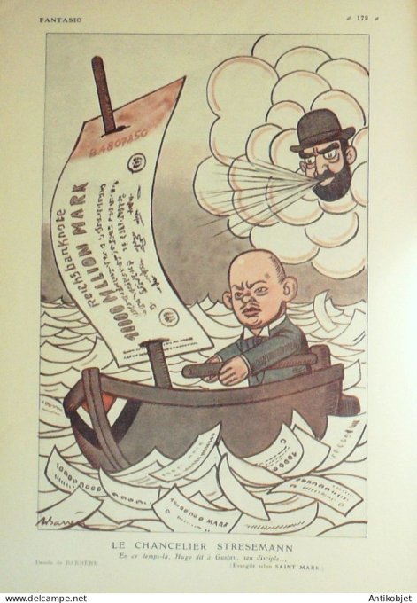 Fantasio 402 1923 Willette Stresemann Giffey Gerbault Zaliouk Mendousse Hallais