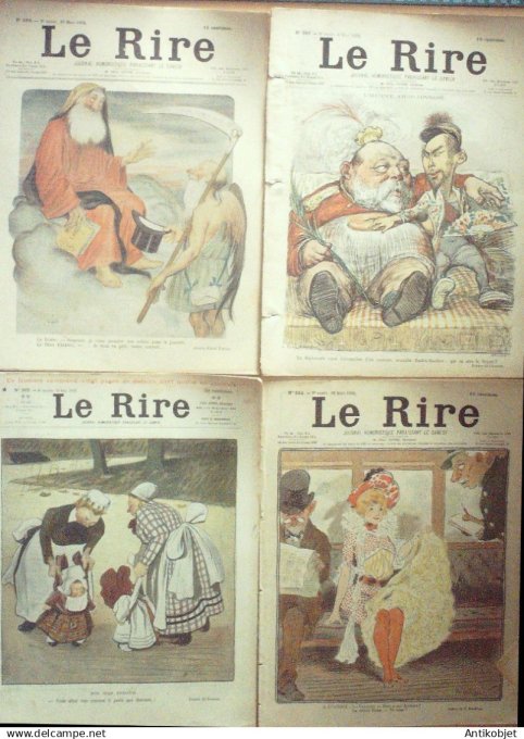 Le Rire 1902 lot 4 revues Leandre Guydo Sancha Charly Jeanniot Laplagne