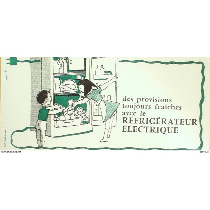 Buvard REFRIGERATEUR électrique