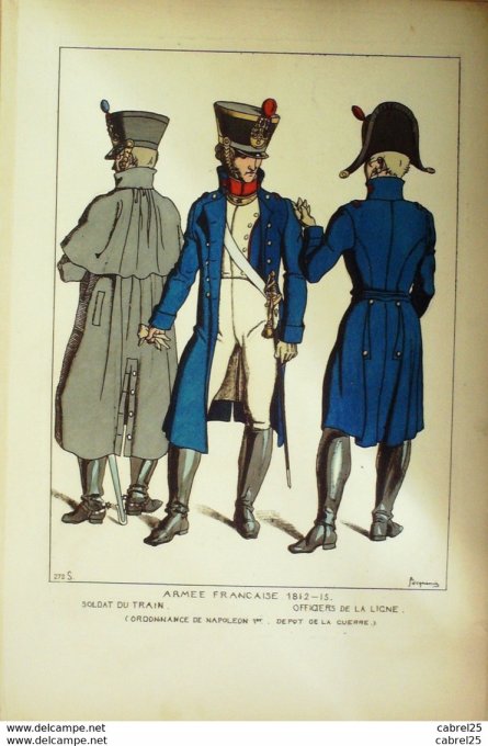 Officier de ligne Ordonnance Napoléon en 1812