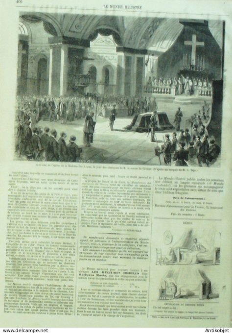 Le Monde illustré 1861 n°219 Viet-Nam My-Tho Bouxvillers (67) Metz (57) Italie Turin