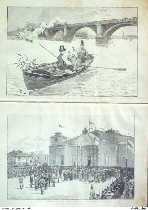 Le Monde illustré 1887 n°1587 Russie cuirassé Cronstadt Empereur Alexandre II Argenteuil (92)