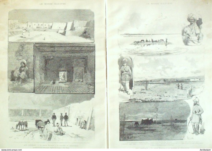 Le Monde illustré 1887 n°1587 Russie cuirassé Cronstadt Empereur Alexandre II Argenteuil (92)