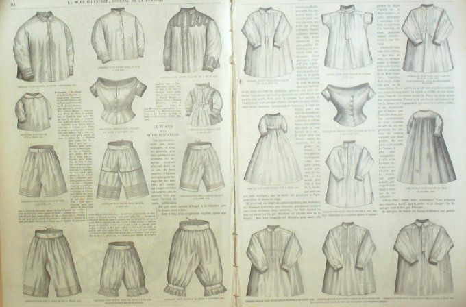 Journal Mode illustrée 1870 # 40 Paletots Péri & Margot