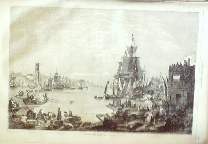 L'Univers illustré 1859 #  40 Princesse Clotilde Malte Cologne Carnaval