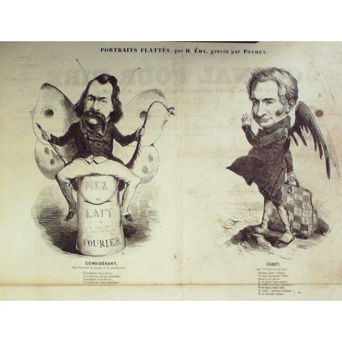 Le Journal pour RIRE 1848 n° 40 BANQUE D'ECHANGE BERTALL CROQUADES LORENTZ EMY