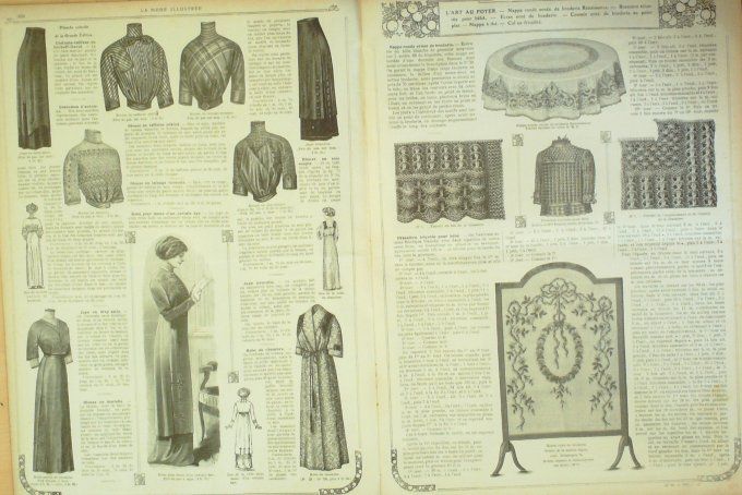 Journal Mode illustrée 1911 # 40 Robe de soiree