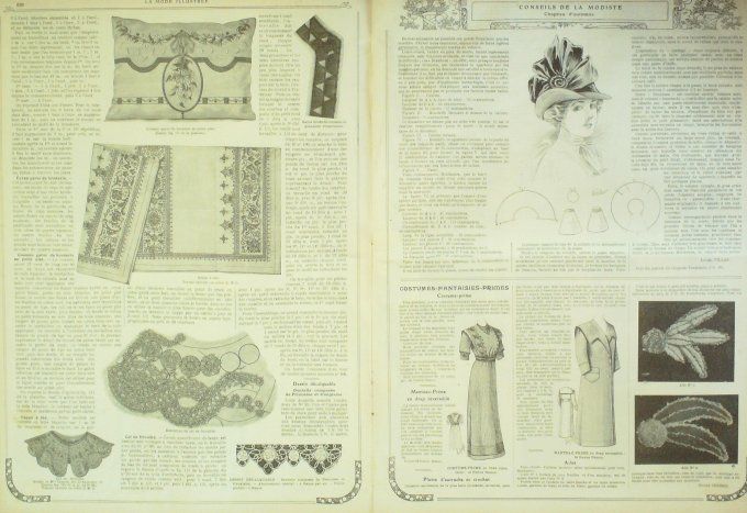 Journal Mode illustrée 1911 # 40 Robe de soiree