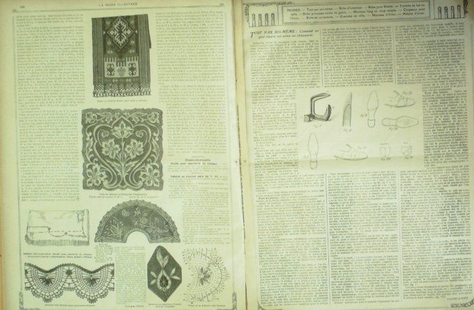 Journal Mode illustrée 1910 # 40 Mantelet & jupe