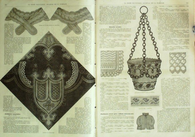 Journal Mode illustrée 1865 # 40 Talma d'automne