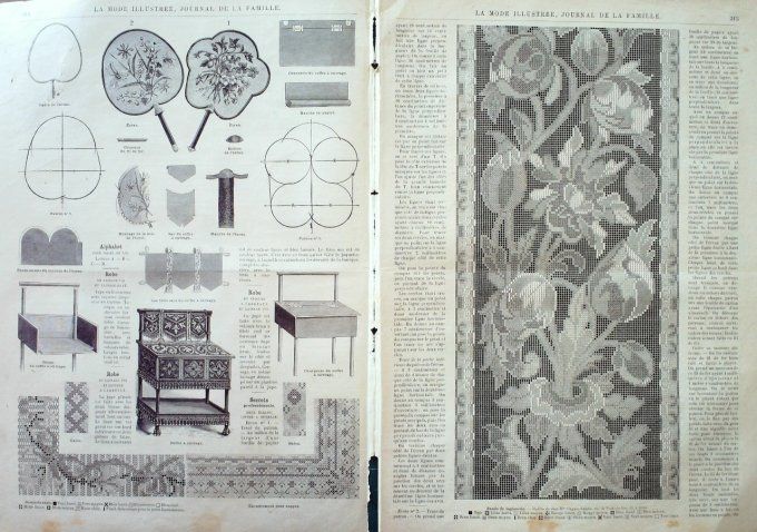 Journal Mode illustrée 1887 # 40 Toilettes d'automne