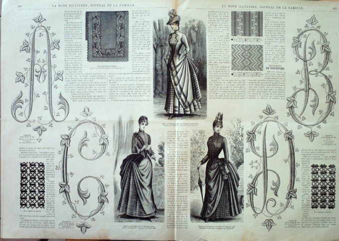 Journal Mode illustrée 1887 # 40 Toilettes d'automne