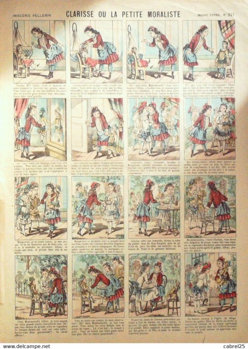 Clarisse Ou La Petite Moraliste (Pellerin d'epinal)