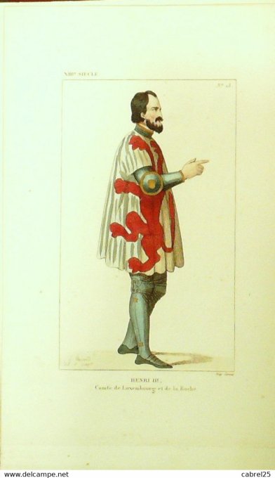 Henri Iii Comte De Luxembourg Et Roche 13ème