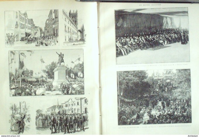 Le Monde illustré 1890 n°1731 Tunisie Carthage Montpellier (34) Besançon (25)