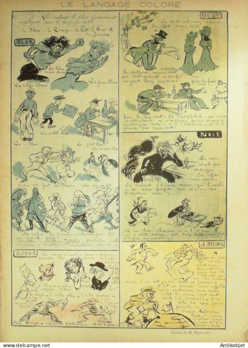 Le Rire 1896-11- 7 # 105 Journal humoristique Ed.Originale M.Jaures chante la Carmagnole