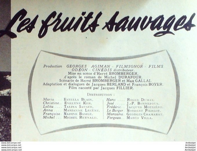 Film complet 472 54-08- 5 Les fruits sauvages Estella Blain Michel Reynald
