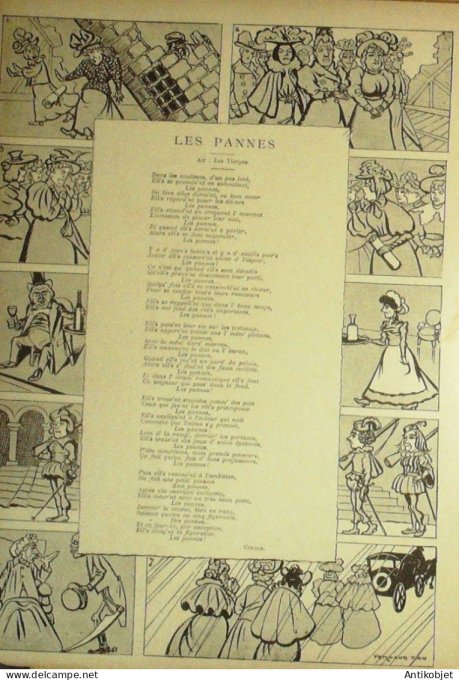 Le Rire 1896-11- 7 # 105 Journal humoristique Ed.Originale M.Jaures chante la Carmagnole