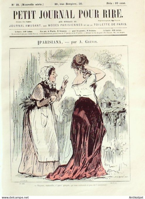 Petit journal pour Rire 1868 # 18 Le sport pour rire Cham