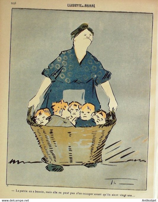 L'Assiette au beurre 1909 n°441 Maternités Thesing Paul