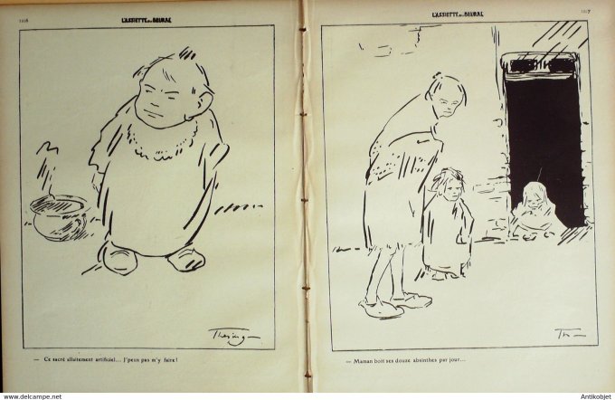 L'Assiette au beurre 1909 # 441 Maternités Thesing Paul