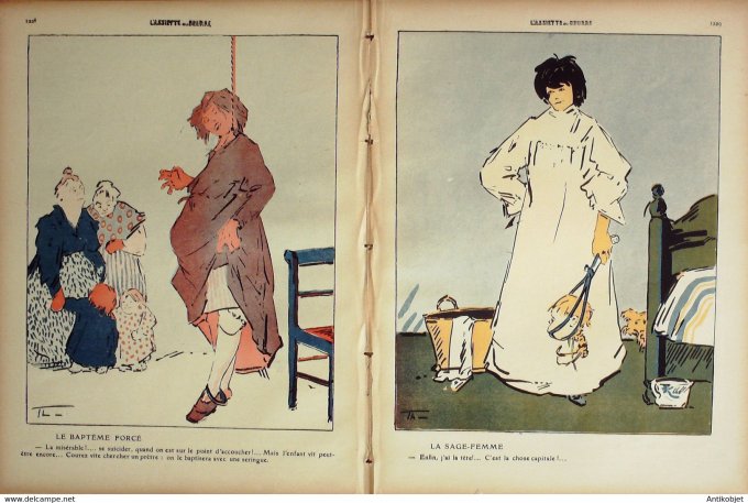 L'Assiette au beurre 1909 # 441 Maternités Thesing Paul