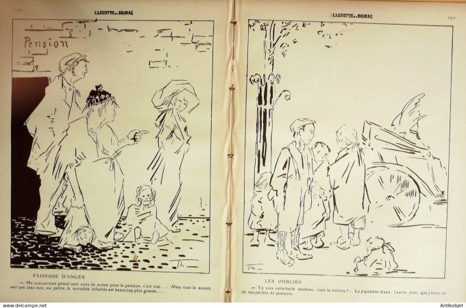 L'Assiette au beurre 1909 # 441 Maternités Thesing Paul