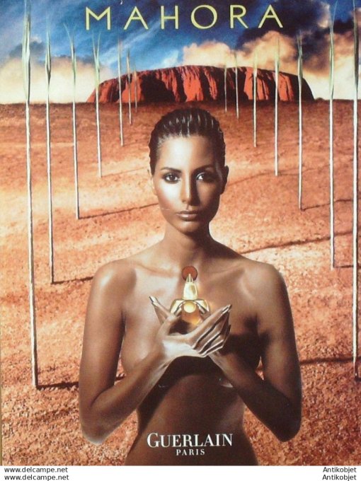 Publicite Cosmetique Guerlain Mahora 1991