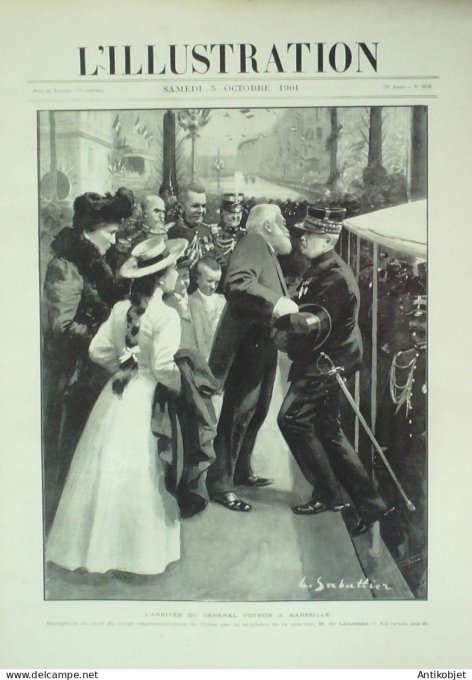 L'illustration 1901 n°3058 Marseille (13) Dreux (28)Chartreux Etatrs-Unis Mac Kinley