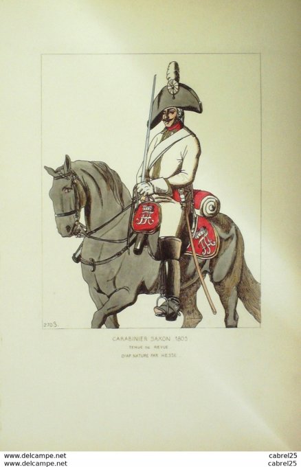 Carabinier Allemagne Saxe en 1805