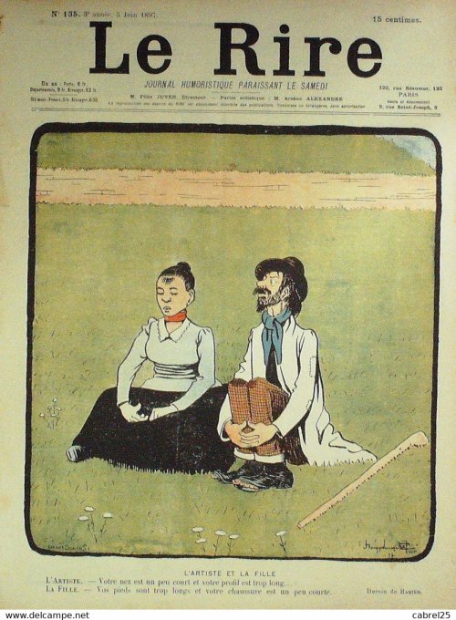 Le Rire 1897 n°135 Rabier Cadel Heidbrinck Nezière Lebègue Jeanniot