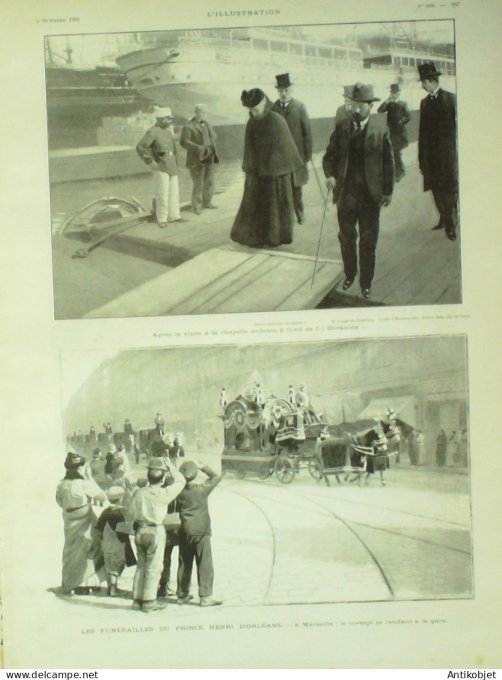 L'illustration 1901 n°3058 Marseille (13) Dreux (28)Chartreux Etatrs-Unis Mac Kinley