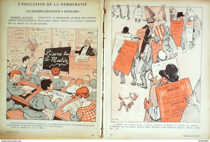 L'Assiette au beurre 1906 n°301 L'éducation de la Démocratie Radiguet