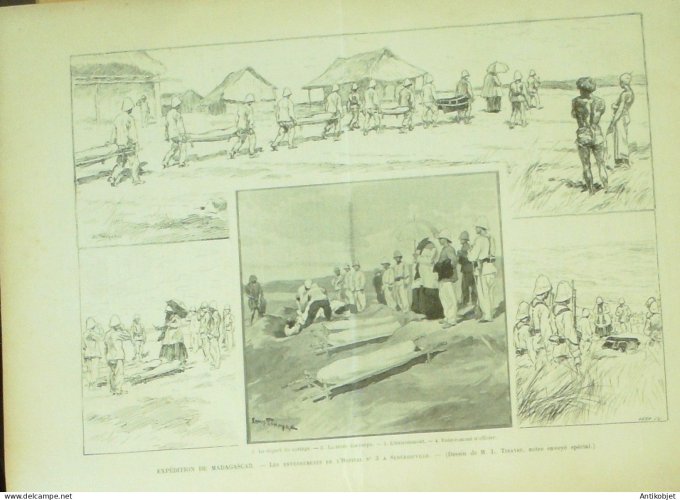 Le Monde illustré 1895 n°2015 Madagascar Beanana Suberbieville Angleterre Battersee-Park