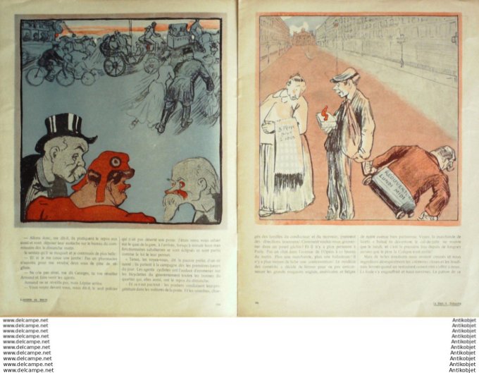 L'Assiette au beurre 1906 # 286 Le repos du dimanche Grandjouan