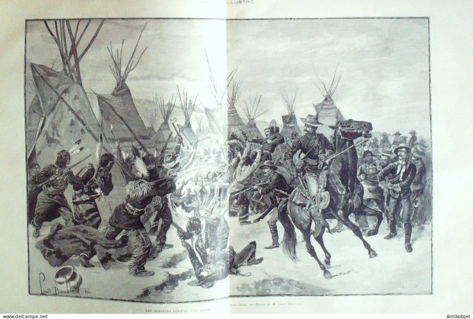 Le Monde illustré 1891 n°1765 Arcachon (33) Rouen (76)  Etats-Unis Porcupine-Creek