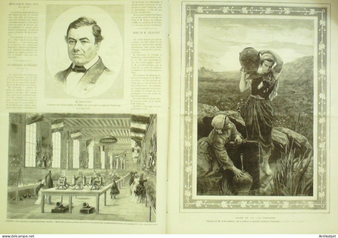 Le Monde illustré 1872 n°801 Cherbourg (50) naufrage du Caroline Cochinchine Saîgon Annamites