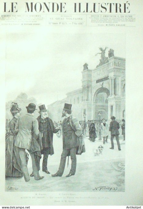 Le Monde illustré 1887 n°1571 Algérie Boufarick Pagny-sur-Moselle (54) Schnaebelé