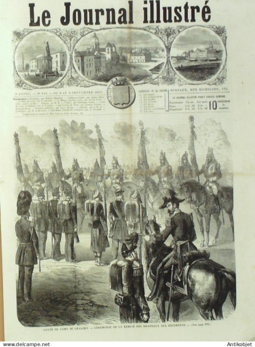 Le journal illustré 1866 n°275 Sceaux (92) Plessis-Robinson (92) Angleterre élections