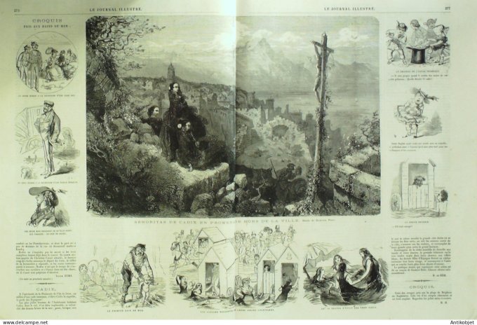 Le journal illustré 1866 n°275 Sceaux (92) Plessis-Robinson (92) Angleterre élections